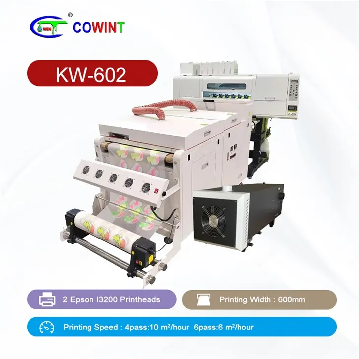 KW -602 2 Epson Printheads DTF -skrivare