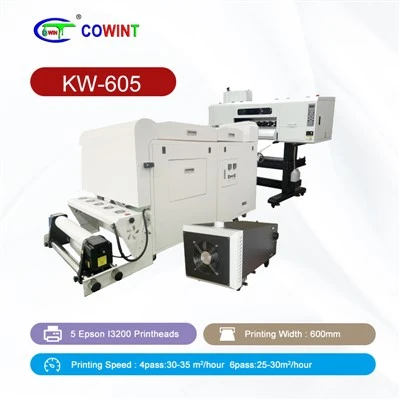 KW -605 5 Epson Printheads DTF -skrivare